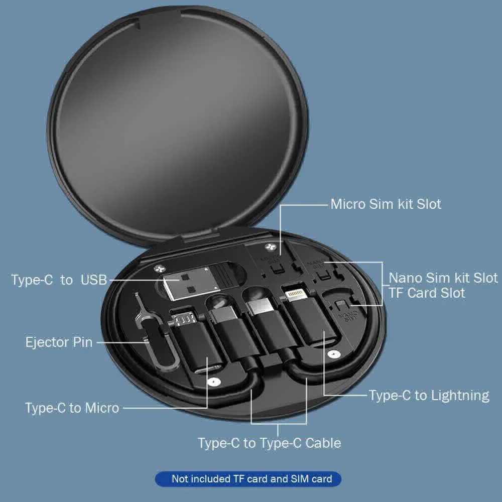 Wireless Bluetooth Cable Earbud M10 With Multifuncational Data Cable Set - Image 6