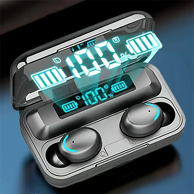 Wireless Bluetooth Cable Earbud M10 With Multifuncational Data Cable Set - Image 7