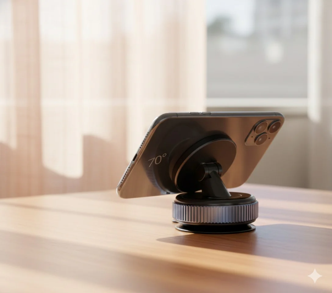 360° Magnetic Vacuum Suction Phone Mount with Strong Grip - Image 6